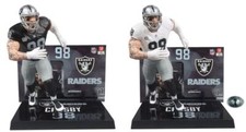 Maxx Crosby (Las Vegas Raiders) NFL 7" Figura McFarlane Reg & Chase Combo (2)