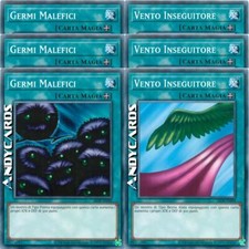 3x GERMI MALEFICI +3x VENTO INSEGUITORE • Comune LOB IT090 LOB IT098 • Yugioh!