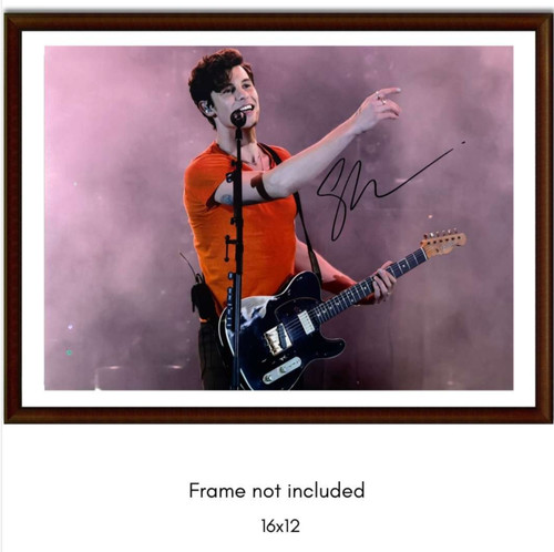 Shawn mendes hand signed huge - hand,