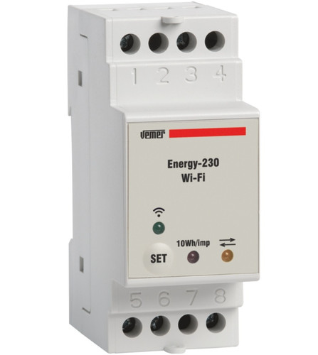 Contatore monofase wifi vemer - wifi,