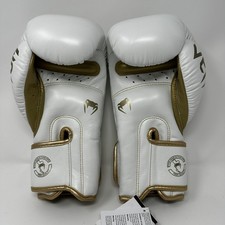 Guantoni da boxe Venum Giant 3.0 10 oz pelle nappa bianco/oro - usati