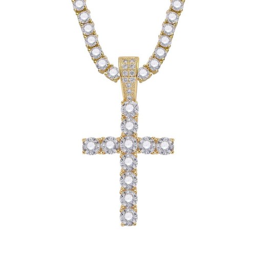 Collana croce inondata - croce,