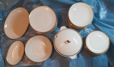 Luxory servizio piatti da 12 oro zecchino ceramica porcellana Bavaria Bareuther