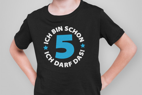Shirt bambino sono già 5 - sono,
