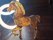 Cavallo Vetro Di Murano Soprammobile Statua Scultura 