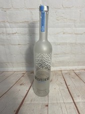 Empty belvedere vodka glass - vodka,