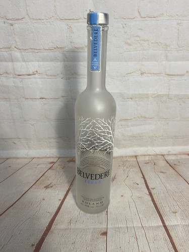 Empty belvedere vodka glass - empty,