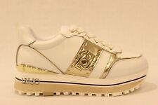 LIU JO MAXI WONDER 71 BF4003 P0102 ginnastica donna pelle/ecopelle white 01111