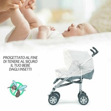 Zanzariera Per Copri Passeggino Carrozzina Ad Ovetto Traspirante Trasparente