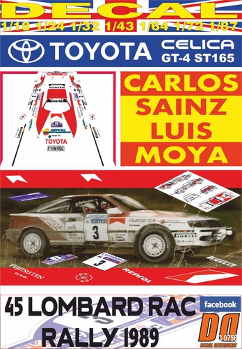 Decal toyota celica - gt4, carlos