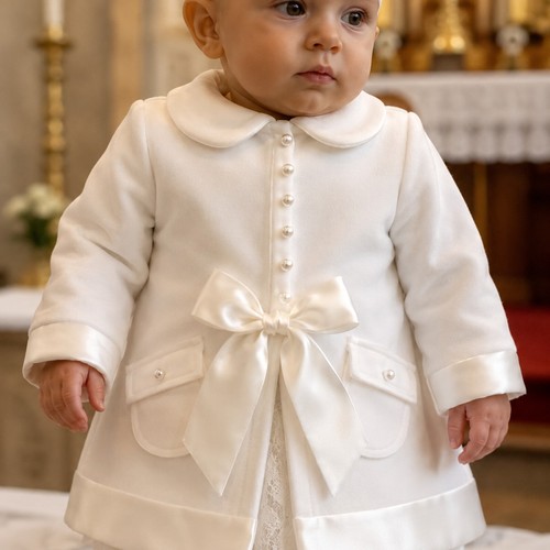 Cappotto bambina battesimo