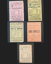 GALLARATE TEATRO DI CONDOMINIO 5 LOCANDINE ORIGINALI 1934 GOLDONI OND FASCISMO