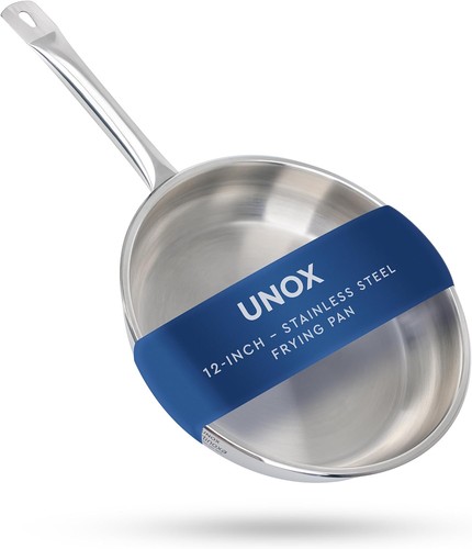 Unox padella acciaio inox - padella, 12