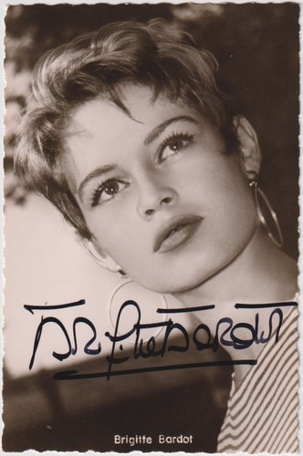 Brigitte bardot autografo - brigitte,
