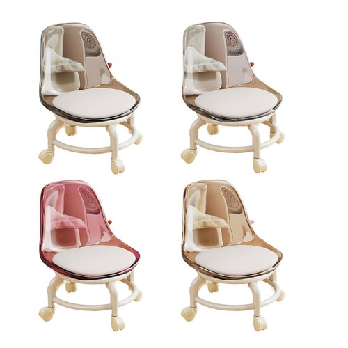 Sgabello basso con rotelle
