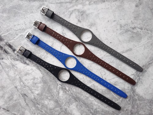 Cinturino donna pelle nero blu