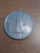  MONETA una 1 Lira £ 1940 XVIII Impero Vittorio Emanuele III Regno d'Italia