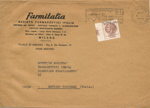 Italia 1968 busta - 1968,