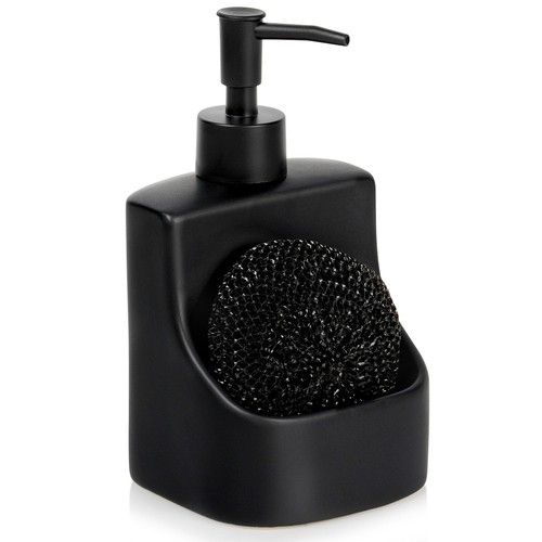 Dispenser sapone ceramica nero - sapone,
