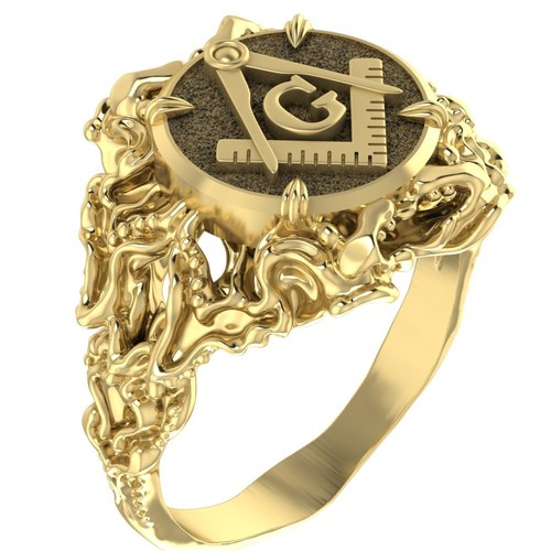 Anello maestro massonico - massonico, da