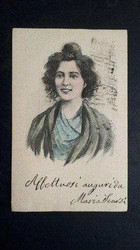 Cartolina antica viaggiata - antica,