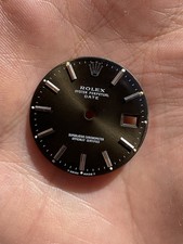 ROLEX DATE 1500 1501 34MM BROW OLIVE DIAL VIRATO AMAZING PATINA ORIGINAL