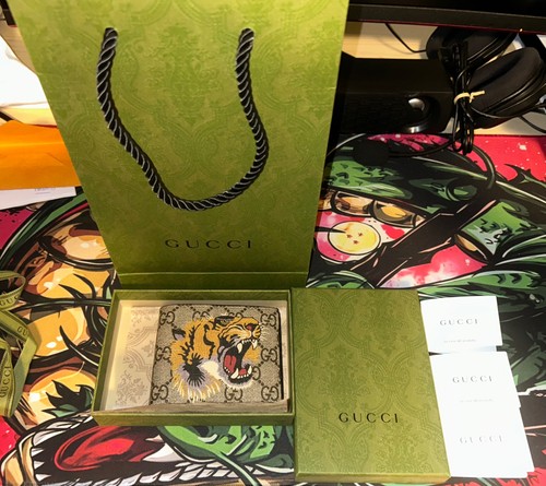 Gucci portafoglio tessuto - portafoglio, in