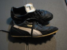 PUMA KING FOOTBALL leather  SHOES VINTAGE era Pele' Maradona Kempes
