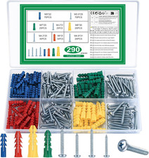 290 Pezzi Tasselli Con Vite