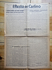 1945-IL RESTO DEL CARLINO-Guerra-Attività zone di VERGATO e lungo il SENIO+