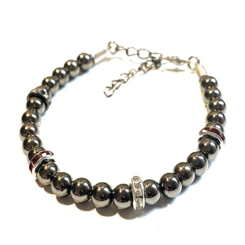 Bracciale nero uomo con - bracciale, da