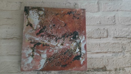 Quadro astratto acrilico - , su