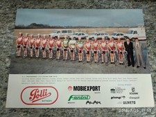 Ciclismo/cyclisme Cartolina sq. POLLI MOBIEXPORT 1989/90 orig.