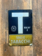 Metal sign, salts and tobacco
