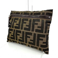 FENDI Zucca Pouch Nylon Tela