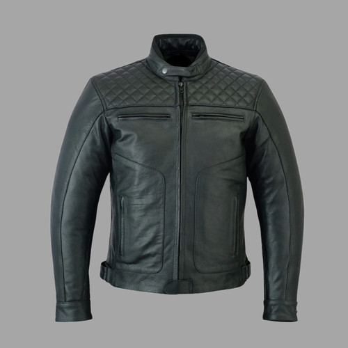 Giacca moto uomo vera - , pelle