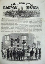 Original Old Antique Print