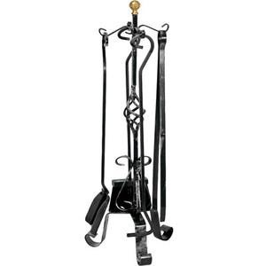 Set attrezzi camino pigna - set, 4