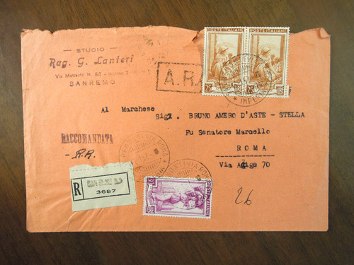 Raccomandata coppia lire - raccomandata, 25