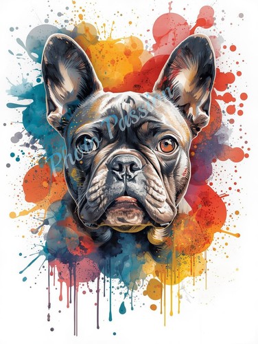 Poster 20x30 bouledogue - poster,