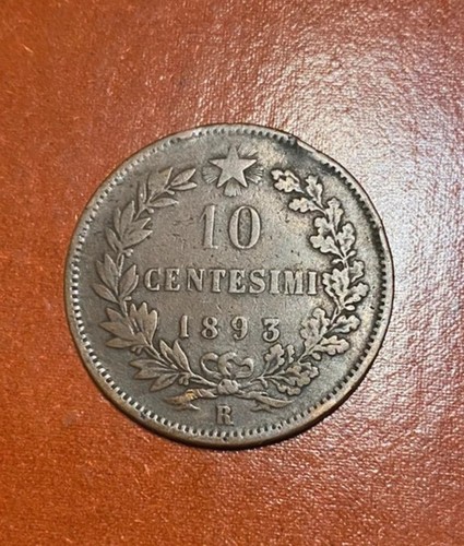 Moneta centesimi 1893 lira - 10,