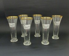 ✅ SEI GRANDI BICCHIERI BIRRA PUBBLICITARI TUBORG BEER ALTI 20 CM. VINTAGE - 1100