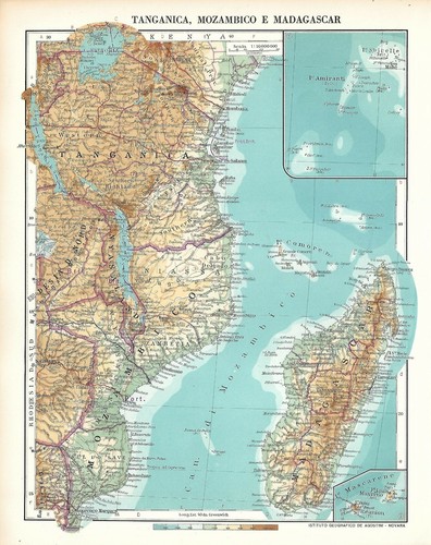 Carta geografica tanganica - geografica,