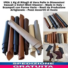 1 Kg di Ritagli di Vera Pelle