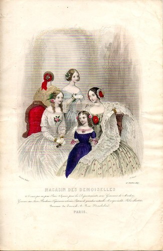 Stampa antica moda abiti - antica, e