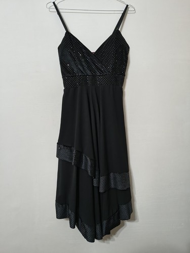 Abito elegante nero midi