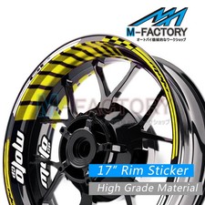 White Racing MOTO Wheel Decal