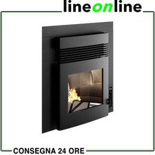 Inserto camino pellet canalizzato Punto Fuoco Alessio CNLZ 11 kW con telecomando