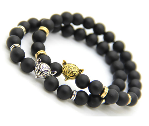 Bracciale pallini sfere volpe - pallini,