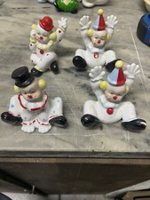 Statuine Porcellana Capodimonte Clown Pagliaccio